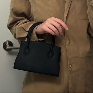 Black Silk Vintage Evening Purse